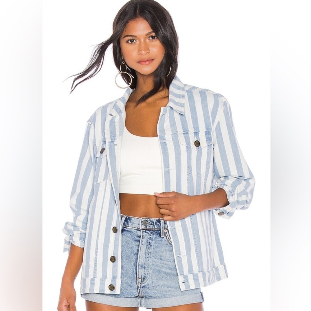 Show Me Your Mumu Drine Jacket - Marina Stripe